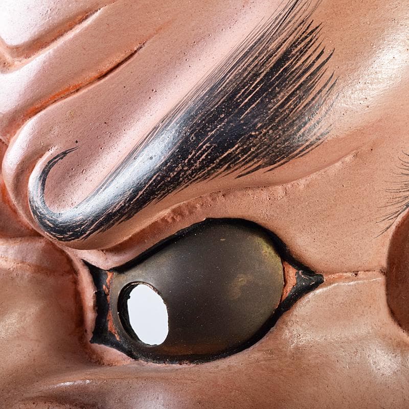 能面　能楽　雅楽　木彫　小べし見　時代箱付　M　R8711