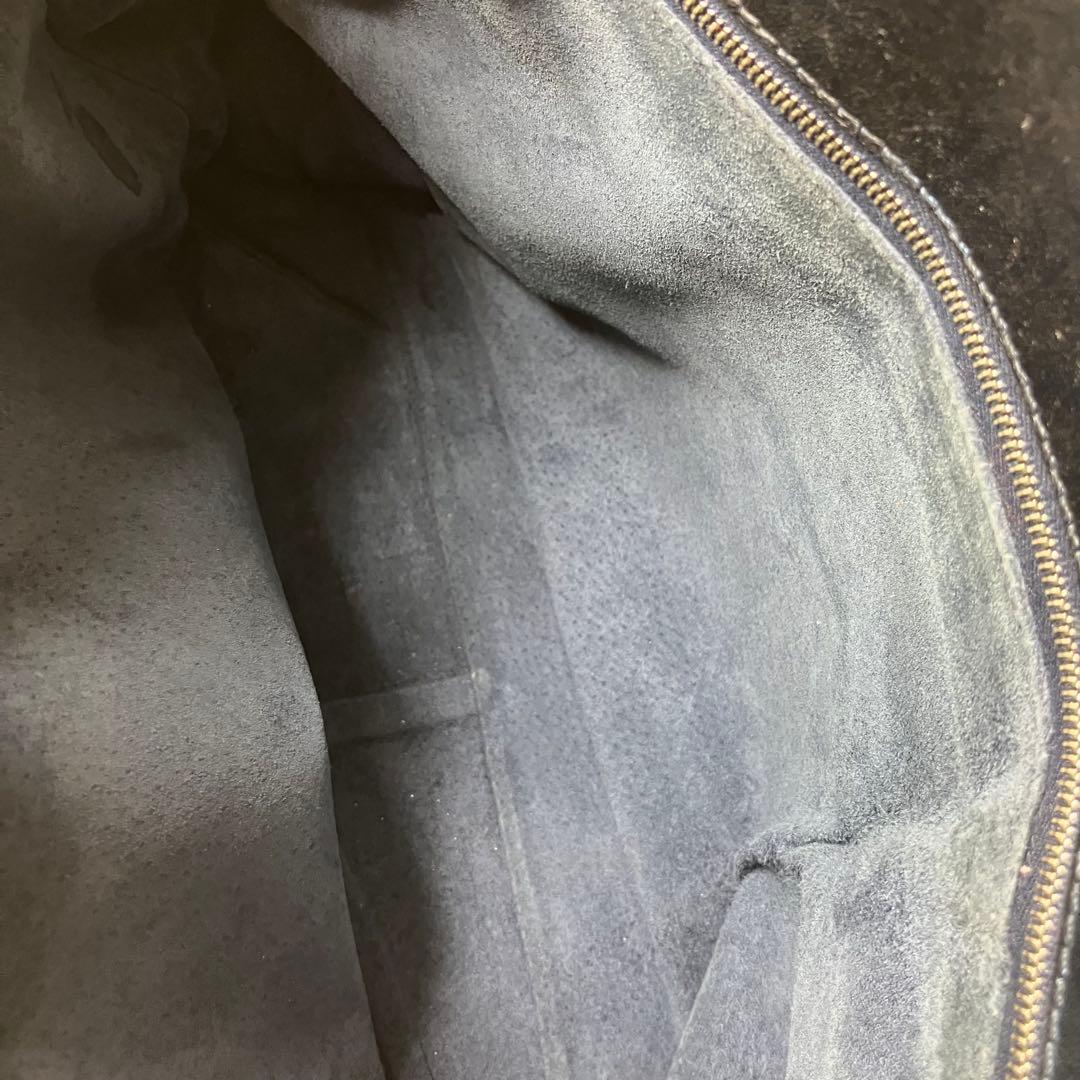 美品✨ヒロフ デュオ Hロゴ A4 サイドポケット 3室 本革 トートバッグ