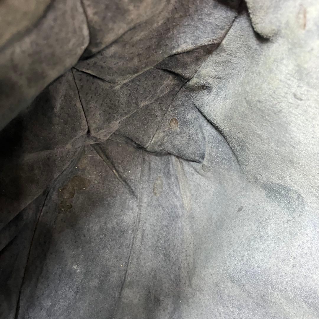 美品✨ヒロフ デュオ Hロゴ A4 サイドポケット 3室 本革 トートバッグ