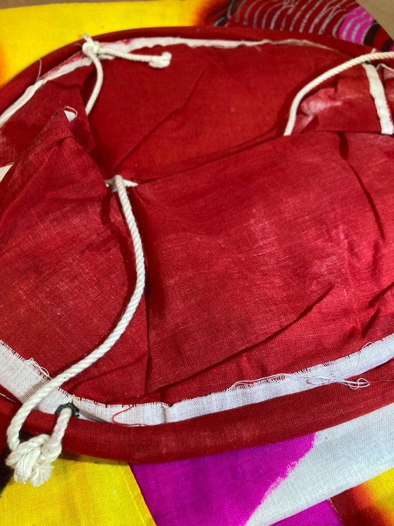 希少 木綿 鯉のぼり 赤×黄 4.5m 金箔 銀箔　新品未使用 昭和レトロ