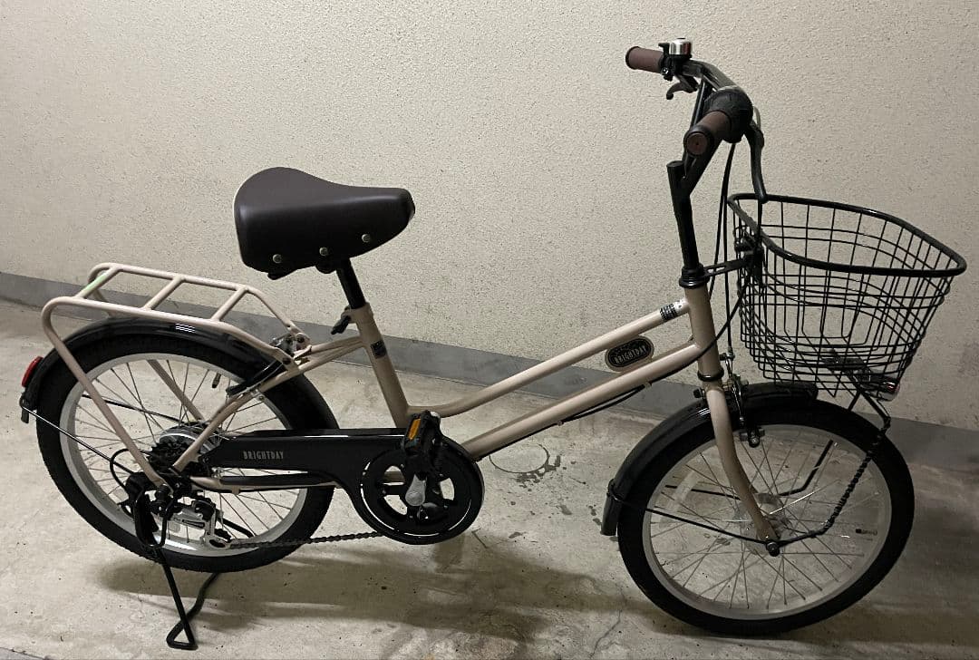 自転車 ブライトデイ プラス マットモカベージュ 20インチ / 外装6段
