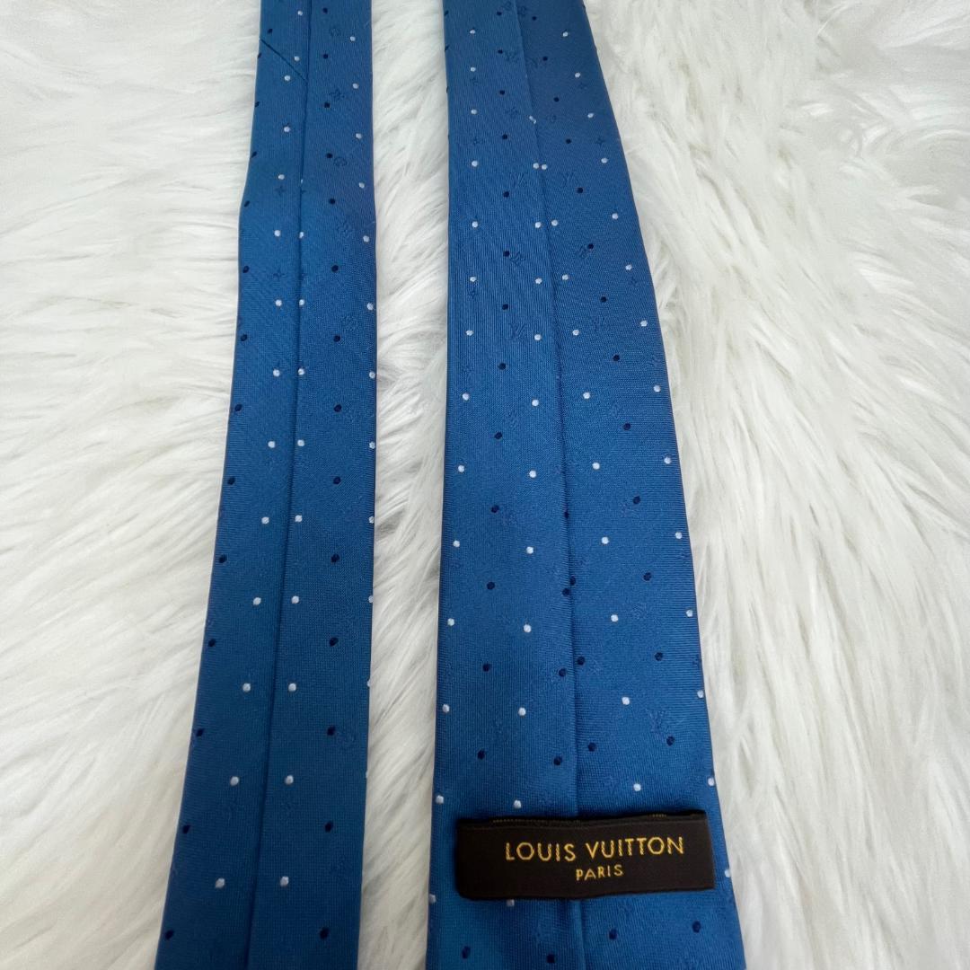 エルメス　ルイヴィトン　ネクタイ シルク100％　ブルー系　2本セット