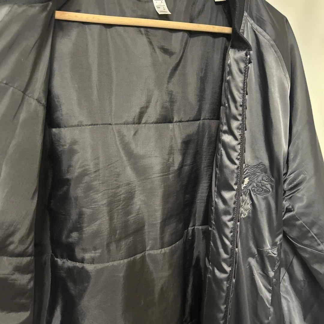 【希少サイズ、日本和柄刺繍】adidasオールブラックス　スカジャン　限定