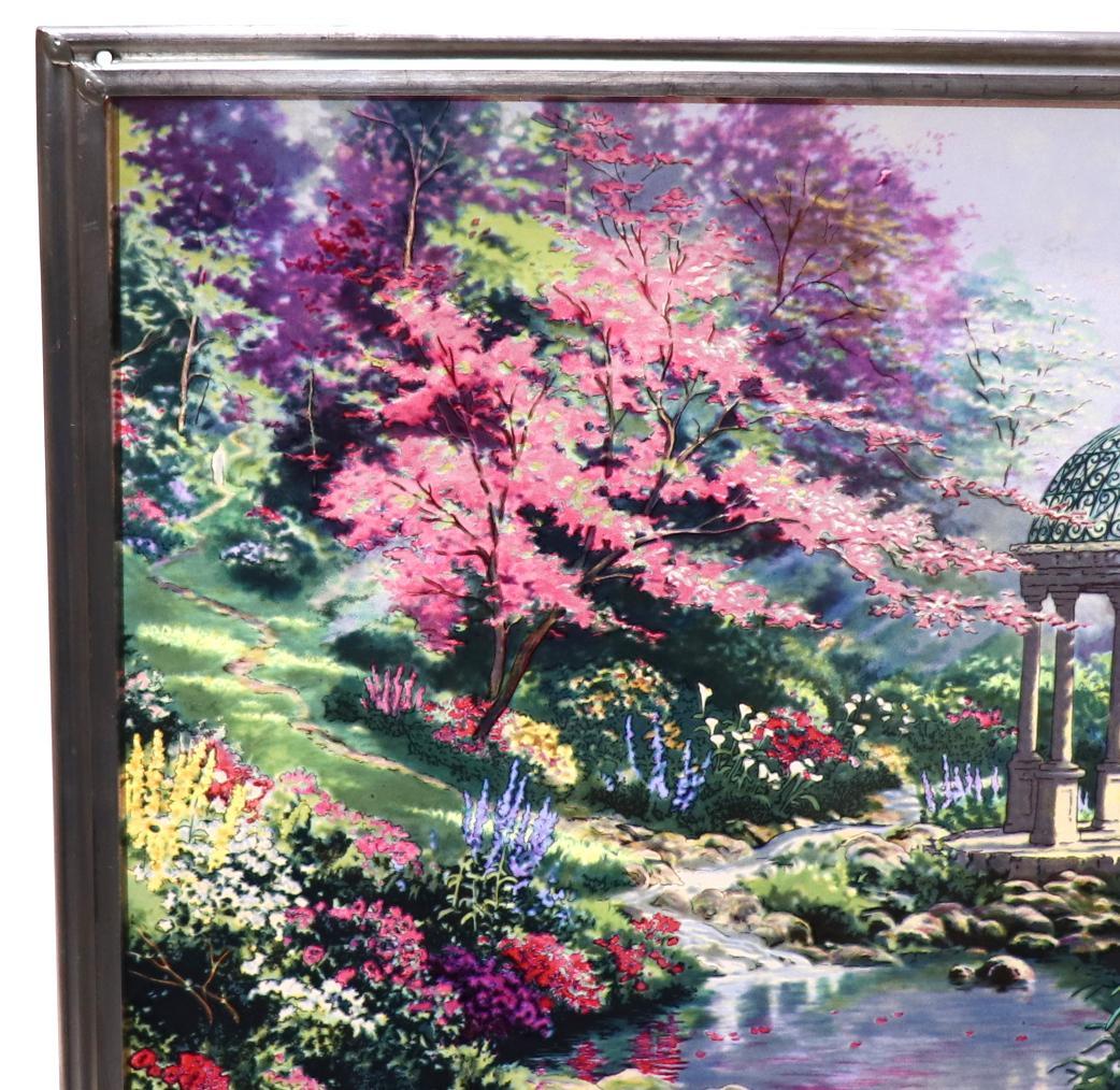 トーマスキンケード ヴィンテージ ステンドグラス 祈りの庭園 グラスマスターズ社