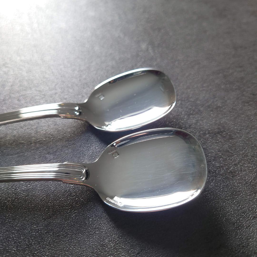 希少 極美品 クリストフル ポートロイヤル アイスクリームスプーン 2点