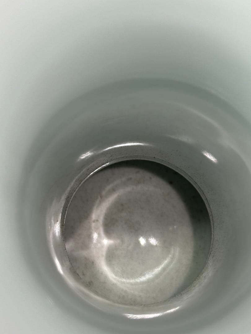 【USED】深川製磁　深川　ブルーチャイナ　花瓶　金彩　青　白