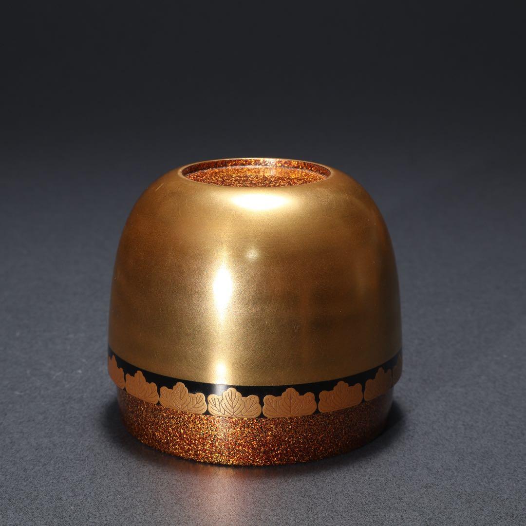 棗　桐　大棗　裏千家鵬雲斎花押　箱書　共箱　R1626お11