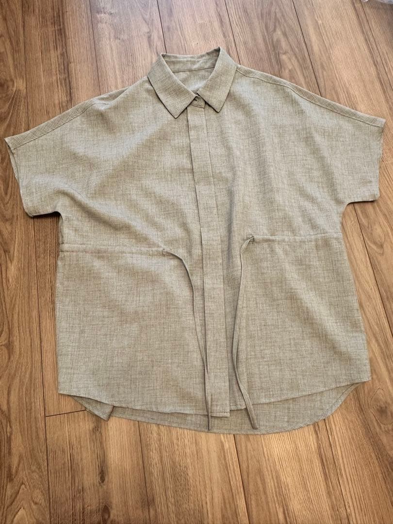 crewre セミドルマンドロストデザインシャツ モカベージュ　サイズ1