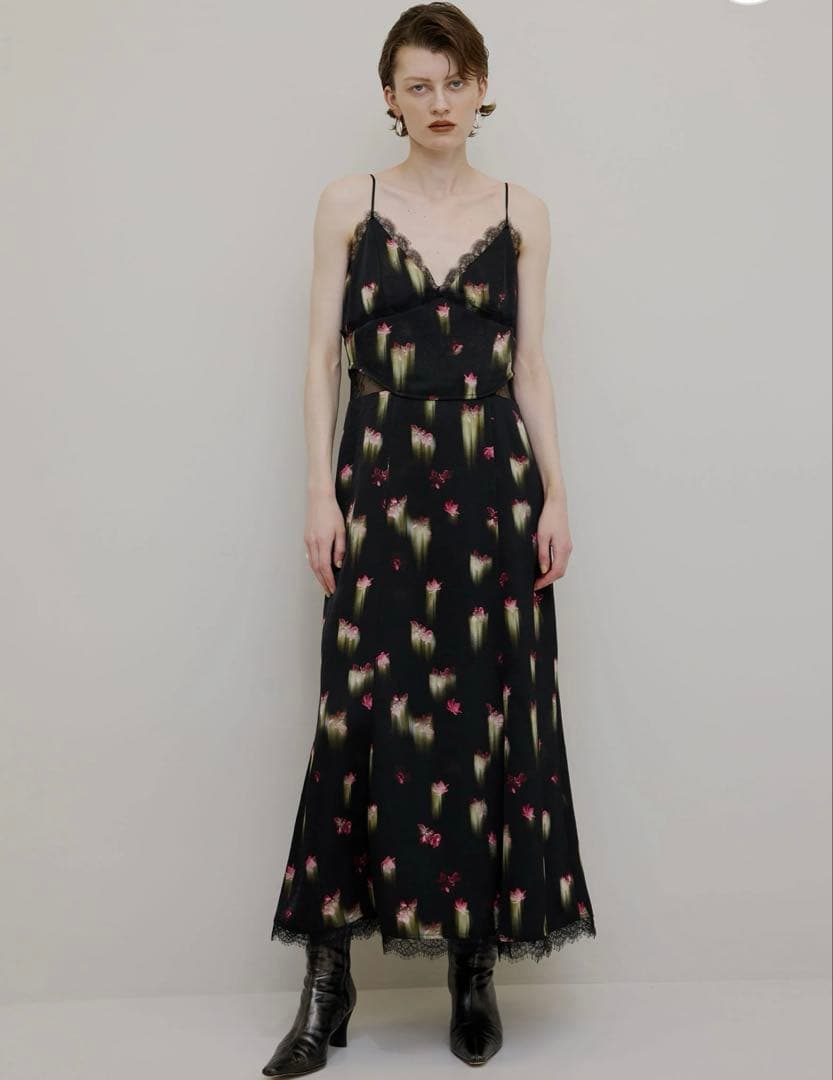 【AMERI】CLARA SATIN CAMI DRESS