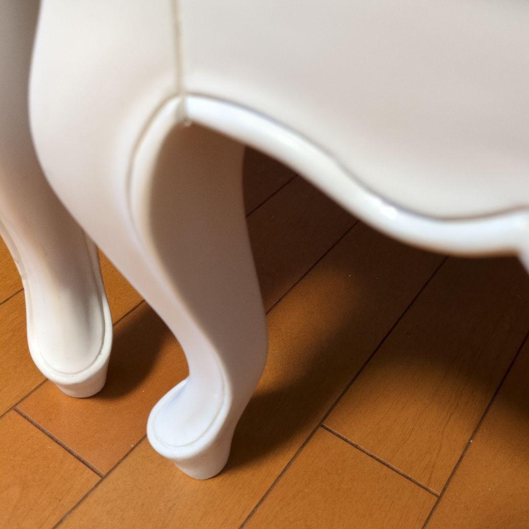 ホワイト木製チェスト 5段 ③