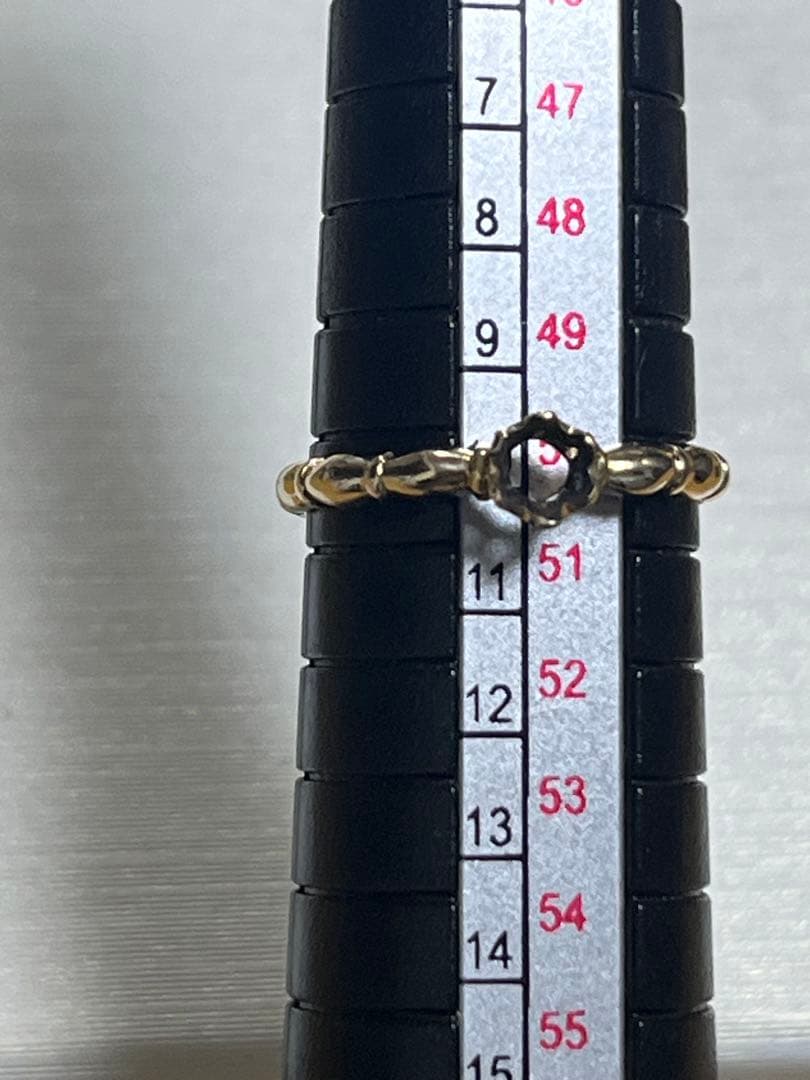 リ*リ様 【ジャンク品】k9 リング　ジュエリーマキ　石取れ