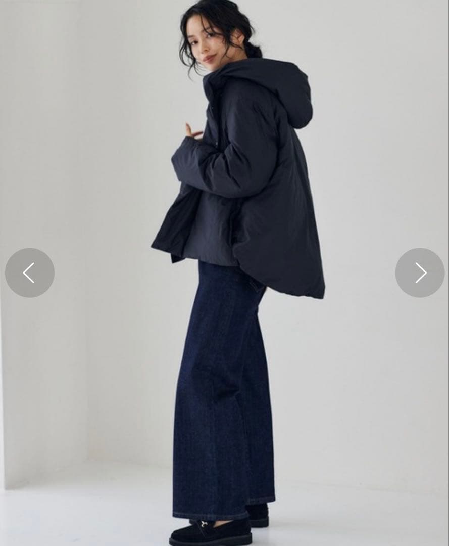 BARNYARDSTORM / フーディーダウンジャケット　ブラック