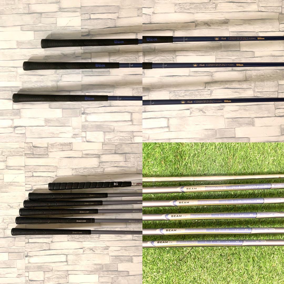 人気バッグ、高級アイアン付 ウィルソン Tiara EX レディースクラブセット