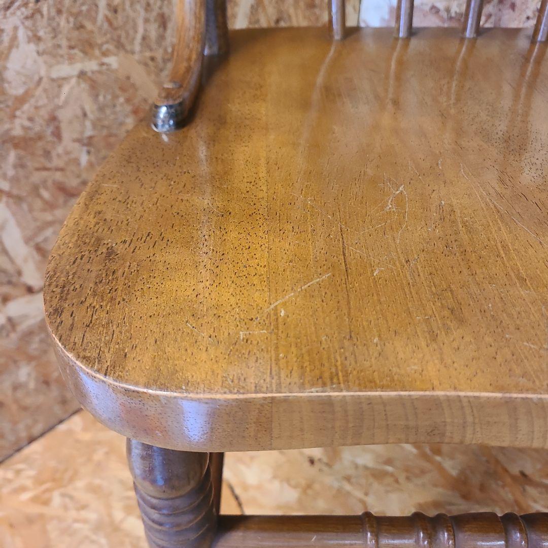 3 山善 椅子 アンティーク調 チェア　ウィンザーチェア