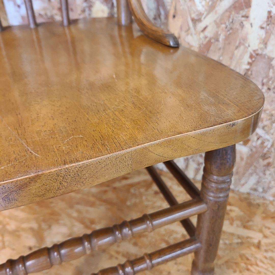 3 山善 椅子 アンティーク調 チェア　ウィンザーチェア