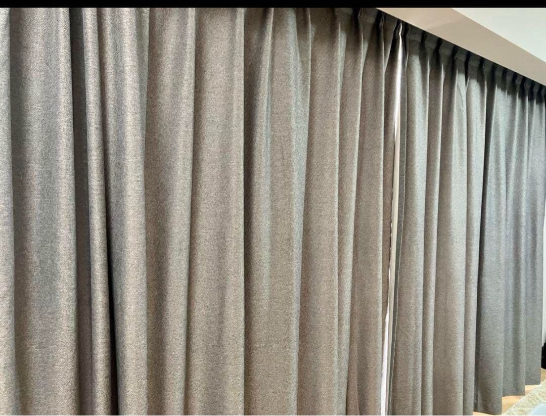 遮光オーダーカーテン2点セット　大型窓　大規模窓　ロング