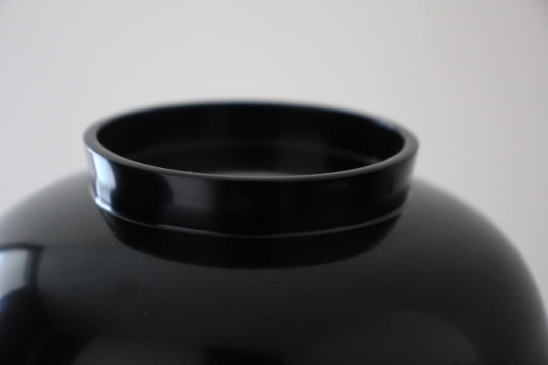 未使用　鈴木睦美　現代京都漆芸家　漆器　飯椀