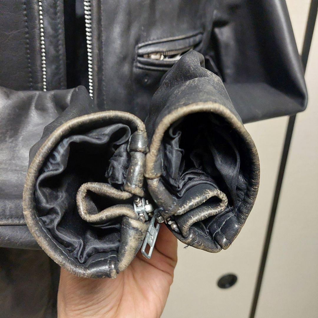 ゴールデンサイズSchott141カウハイドシングルライダース