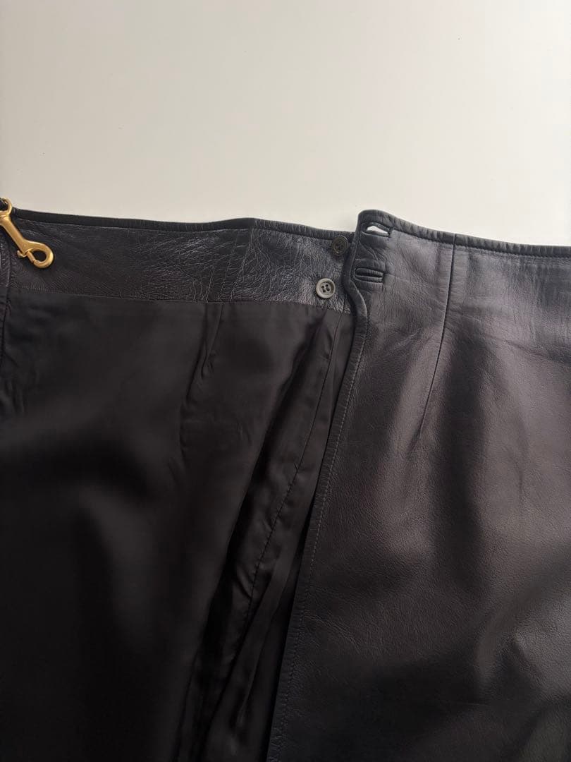 スカート GUCCI by TOM FORD leather skirt