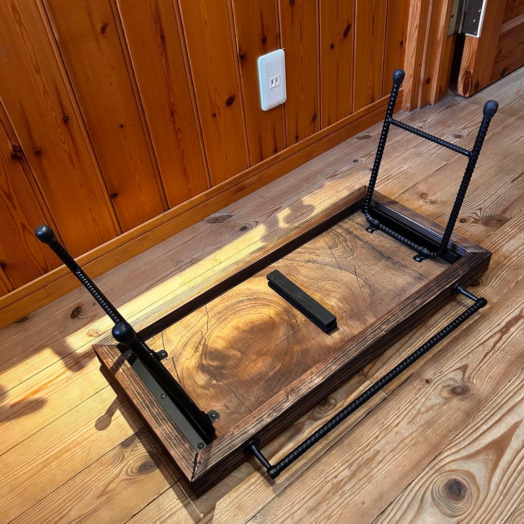 No.10 ソロテーブル ハンガー付　ディスプレイ棚 オルテガテーブル