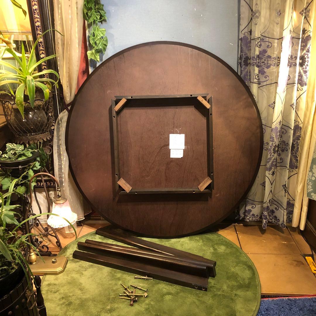 北欧スタイル　OAK オークテーパードレッグテーブル　丸テーブル