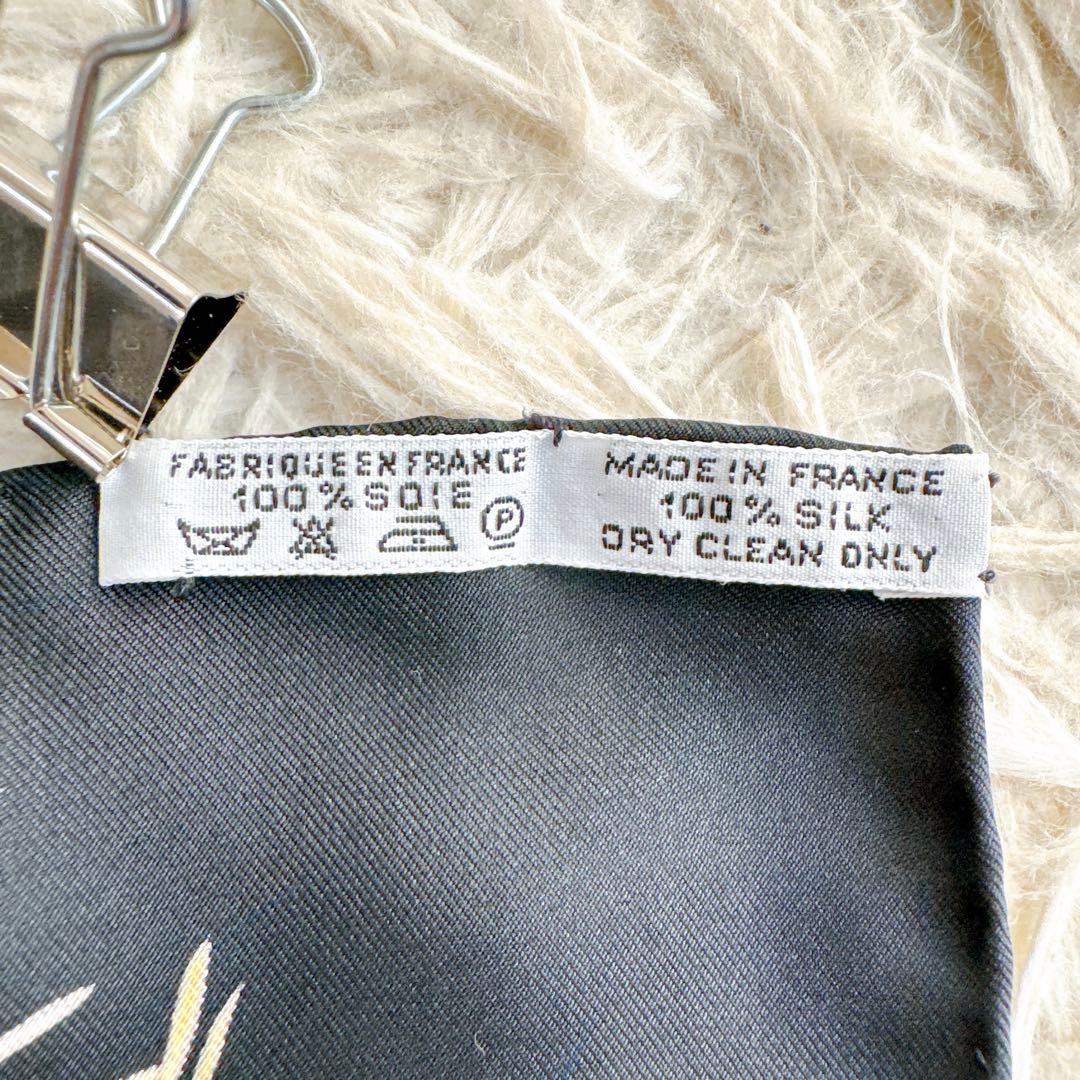 鑑定済み　エルメス　スカーフ カレ90 PASSIFLORES シルク　バンダナ