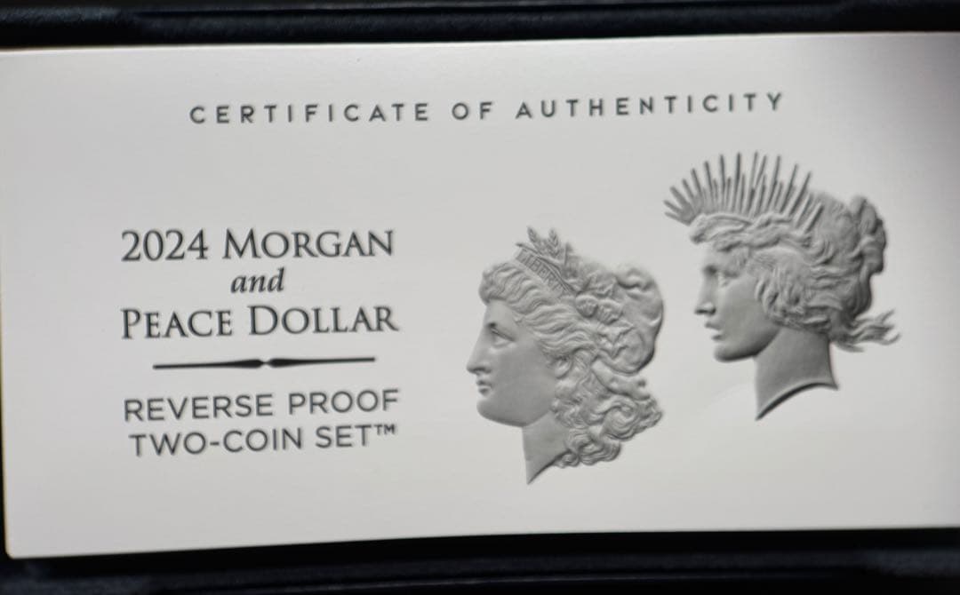 2024 モルガン & ピース ダラー リバースプルーフ 2セット 銀貨
