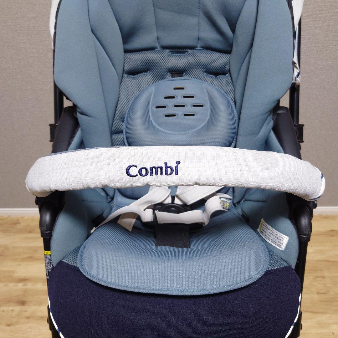 【美品】コンビ ベビーカー スゴカルα 4キャス compact エッグショック