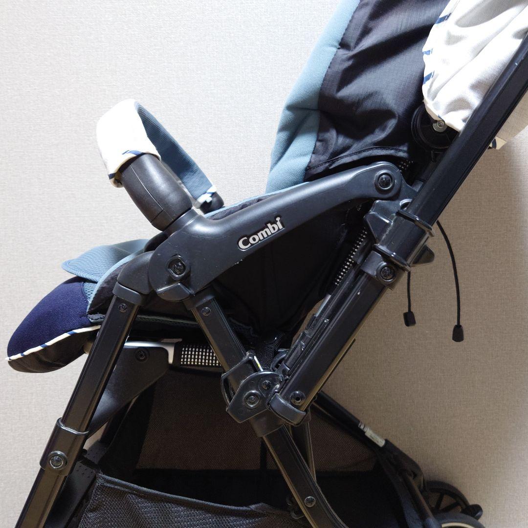 【美品】コンビ ベビーカー スゴカルα 4キャス compact エッグショック