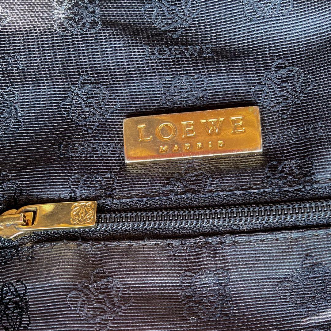 LOEWE ロエベ ナッパレザー トートバッグ 黒 バッグ