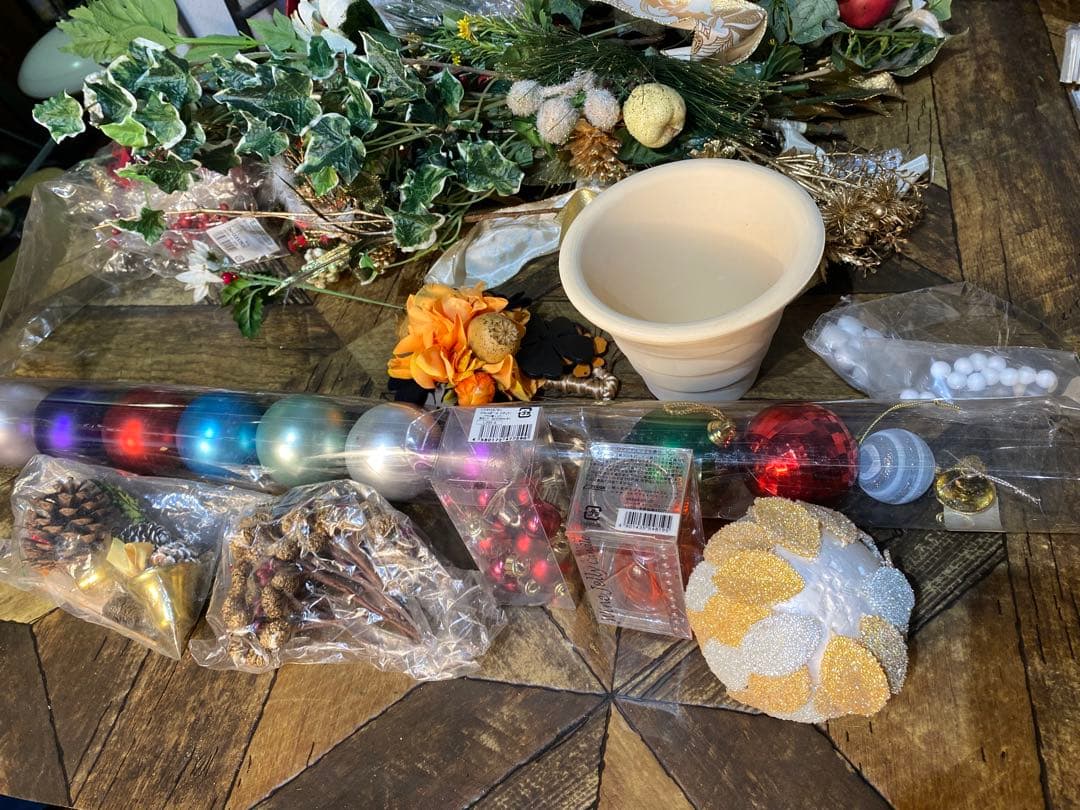 クリスマス オーナメント アート インテリア アンティーク 雑貨 セット 資材