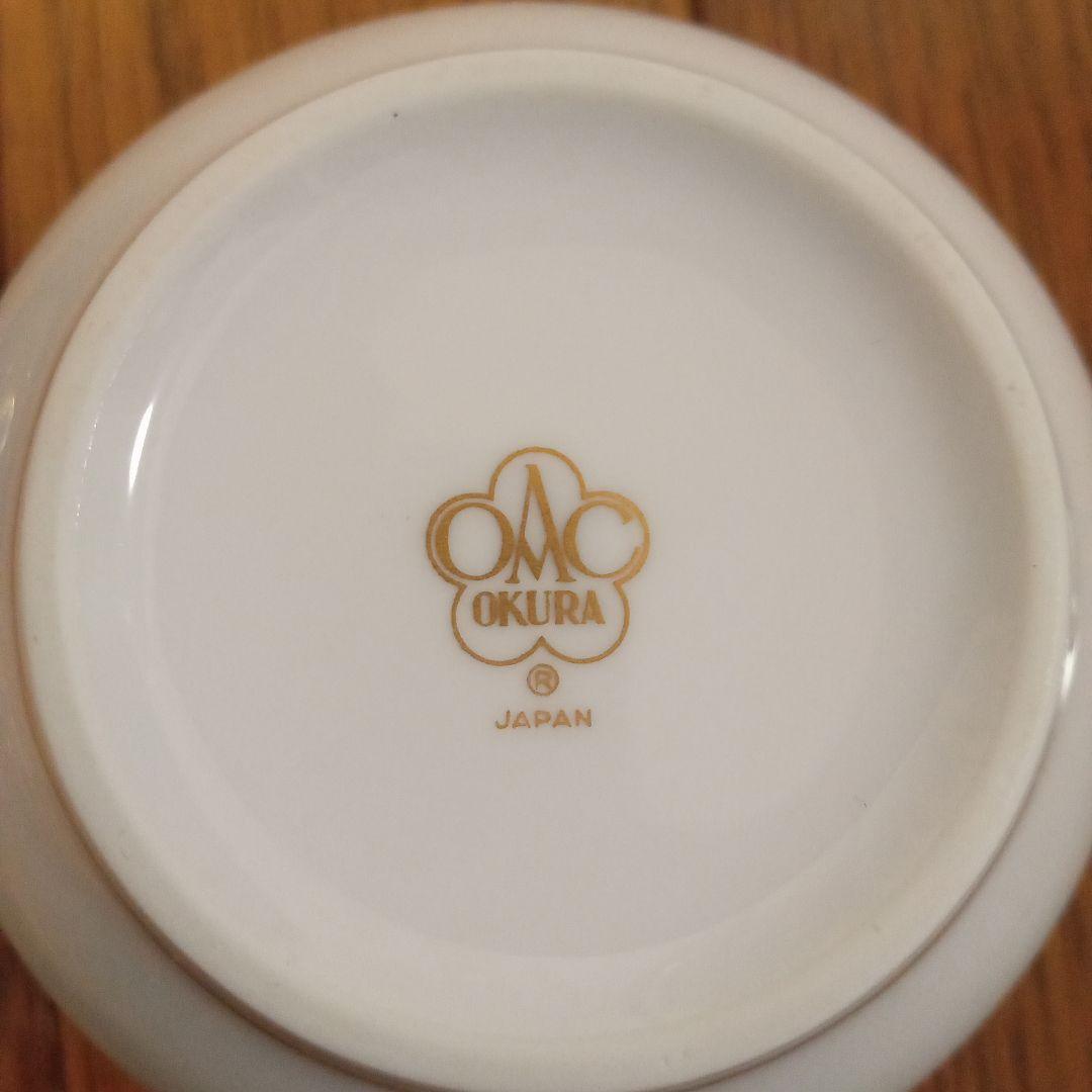 希少　[美品]　大倉陶園　ジャネットライン　金彩　お皿5枚　ミルクピッチャー付