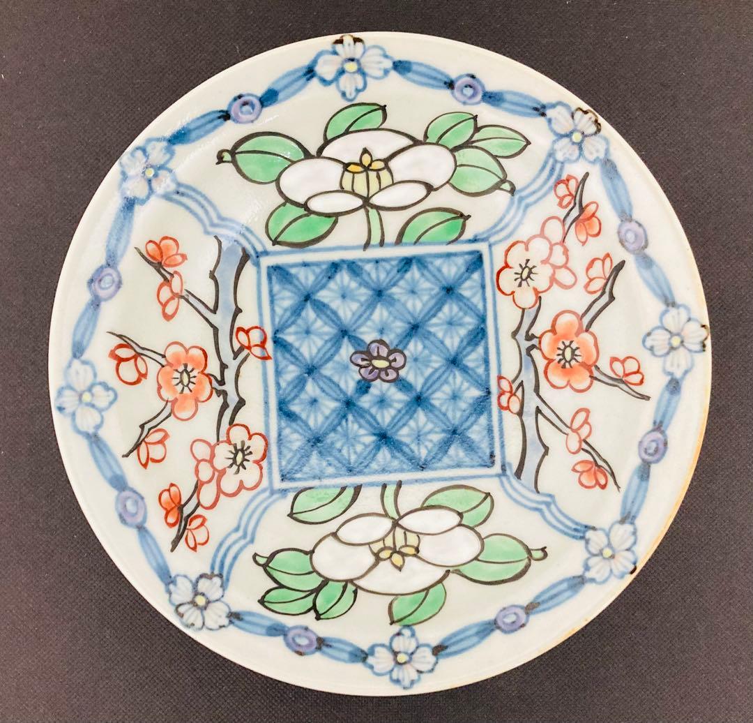 佐藤走波（六代）梅白椿文　深皿　5枚