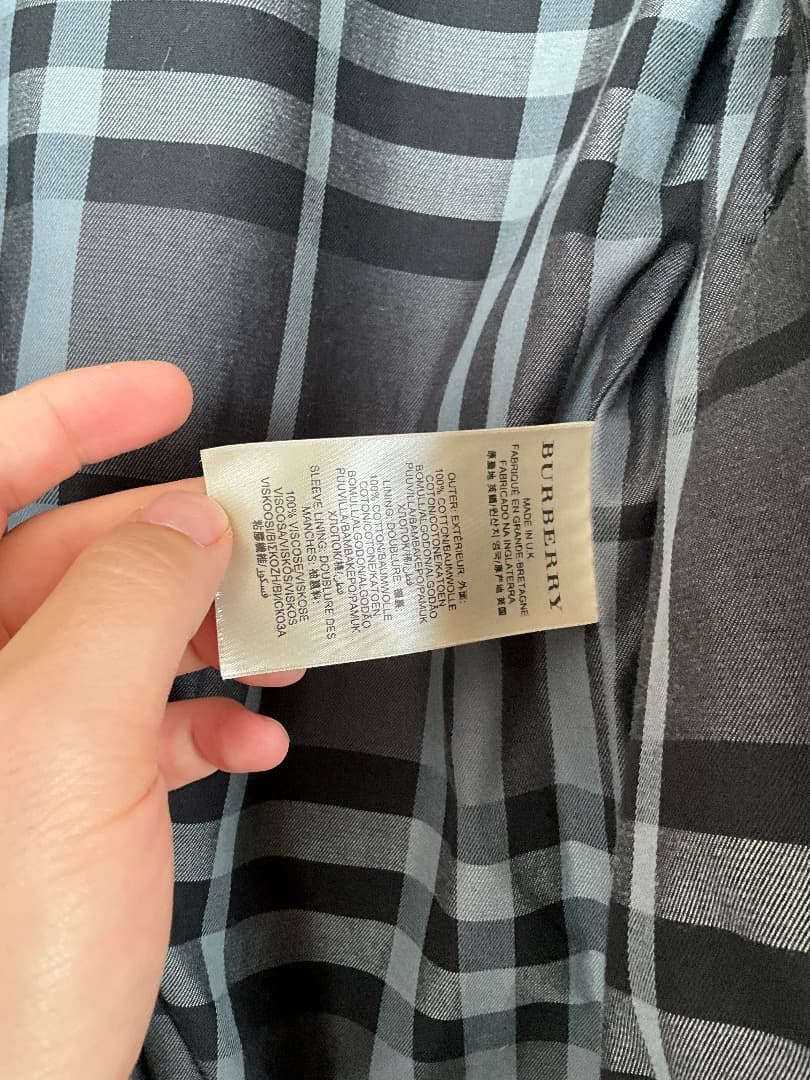 BURBERRY バーバリー ショートトレンチコート 54R 黒