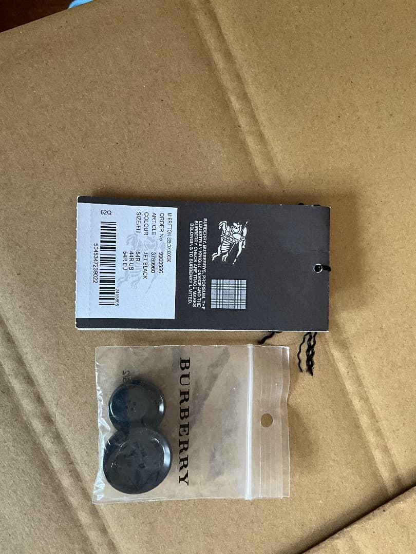 BURBERRY バーバリー ショートトレンチコート 54R 黒