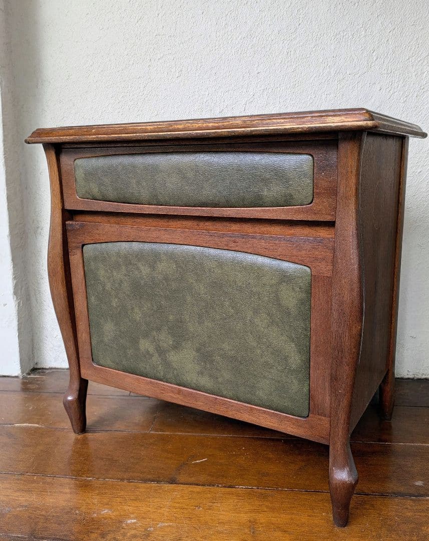 オールドマルニ　木製キャビネット　サイドチェスト　マルニ木工　昭和レトロ