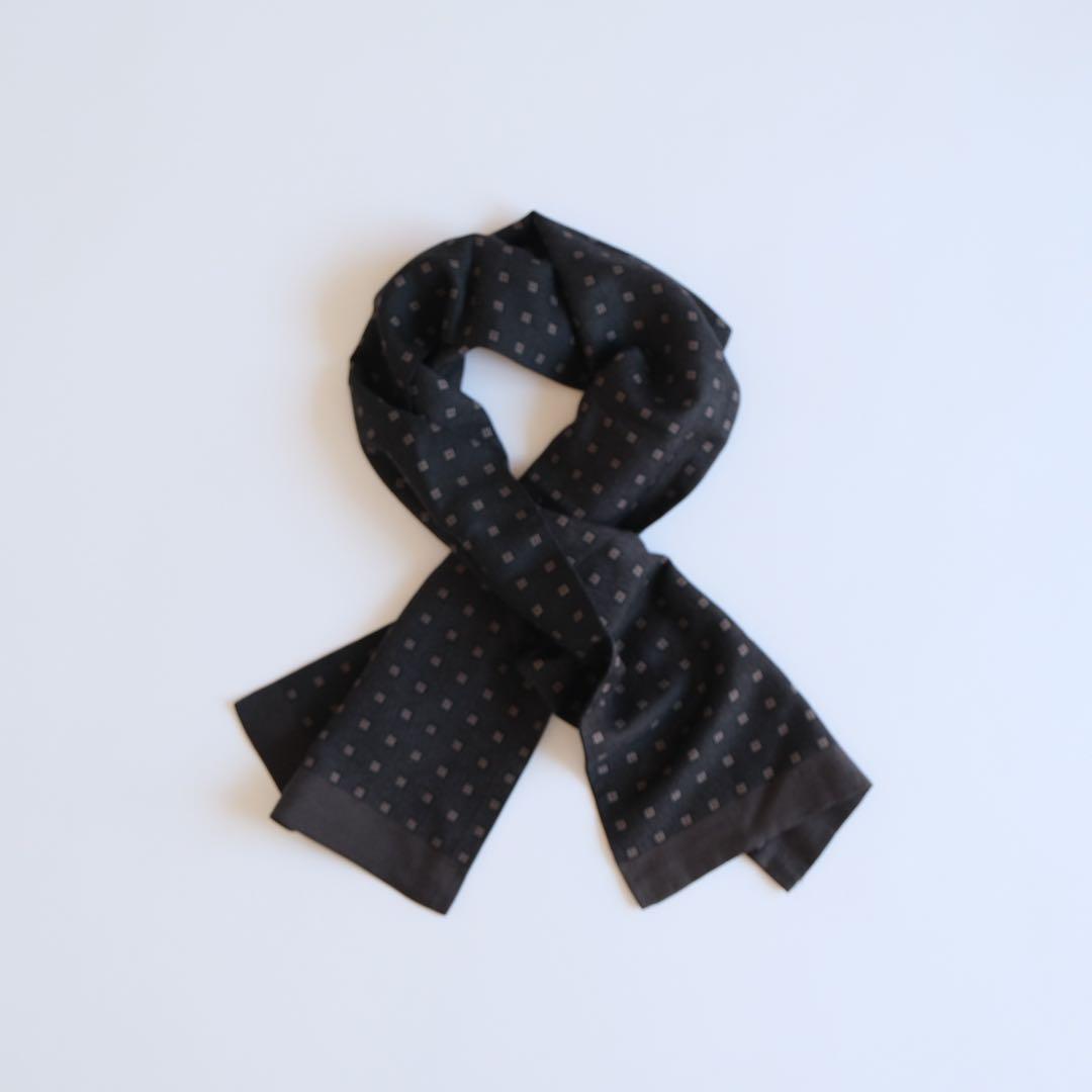 ドット柄シルク comme des garçons スカーフ