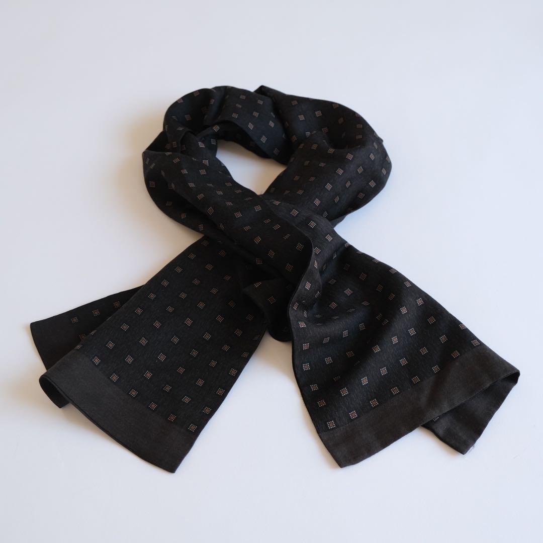 ドット柄シルク comme des garçons スカーフ