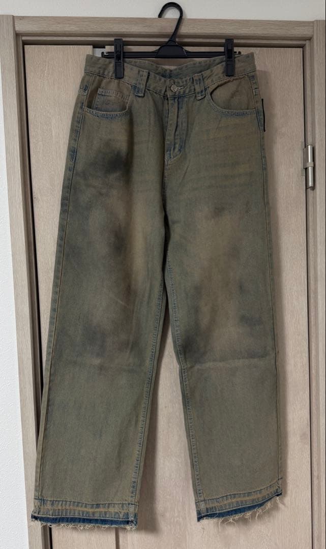 【三連休限定SALE】M.U.L リメイクデニム 汚し加工 エムユーエル