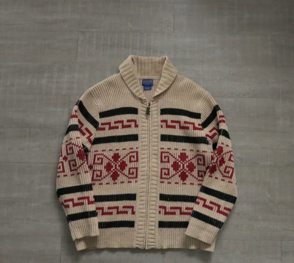 XL PENDLETON カーディガン カウチン ニット 復刻