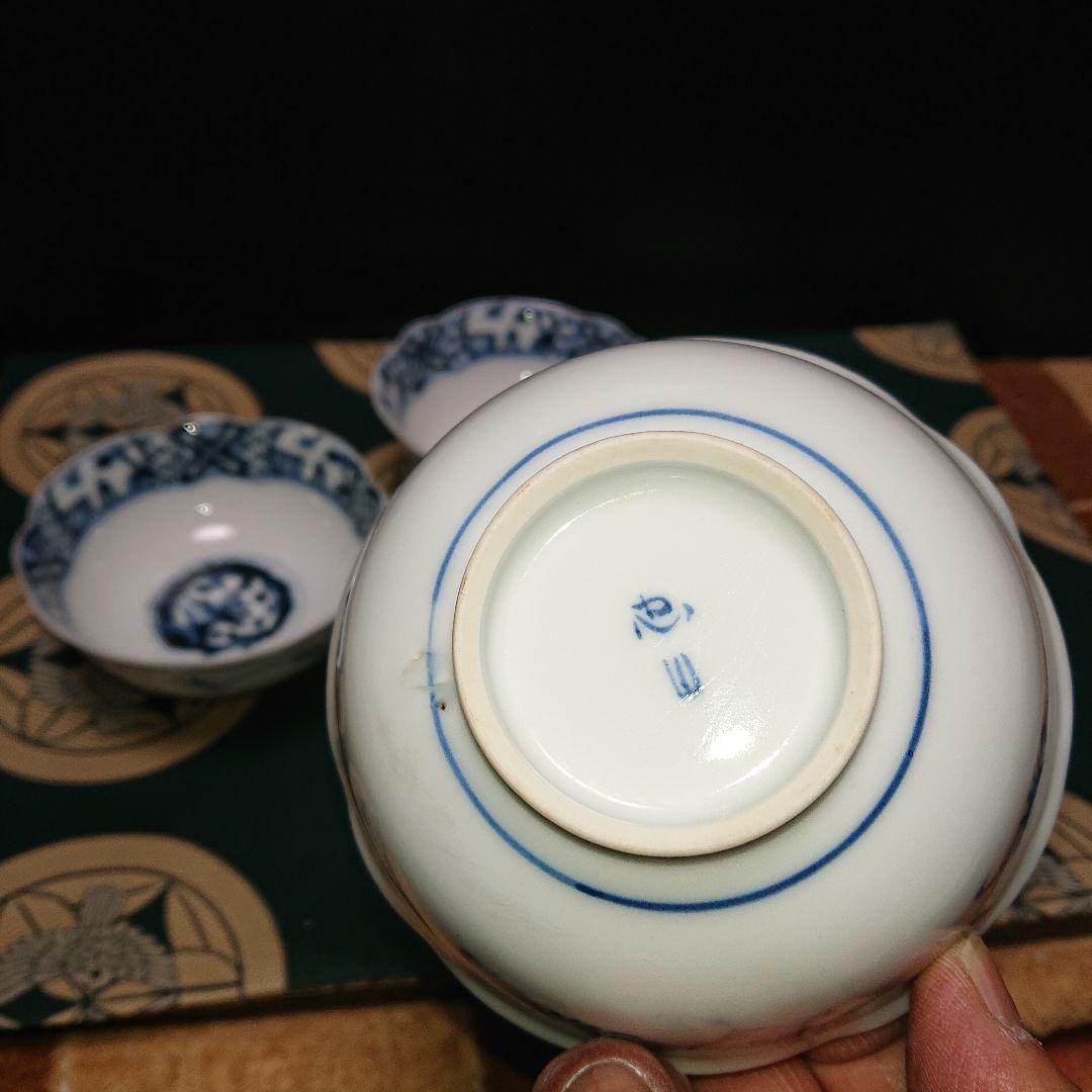 アンティーク陶器忠山器、器染付