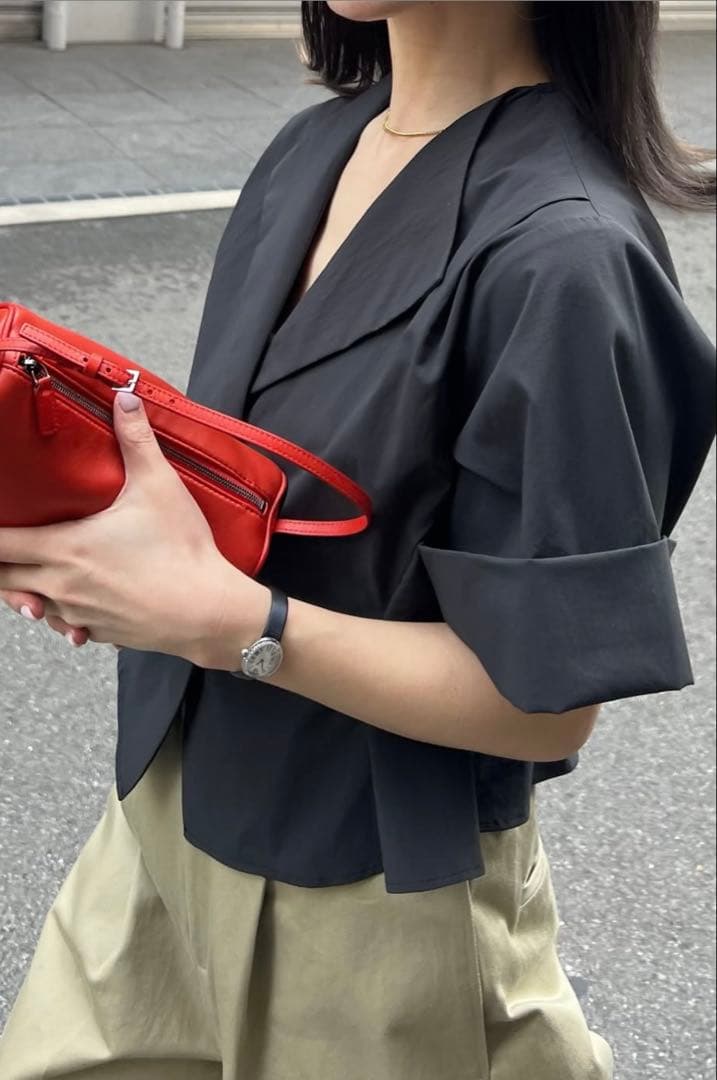 ⭐︎MEER. OPEN COLLAR SHORT SHIRT⭐︎