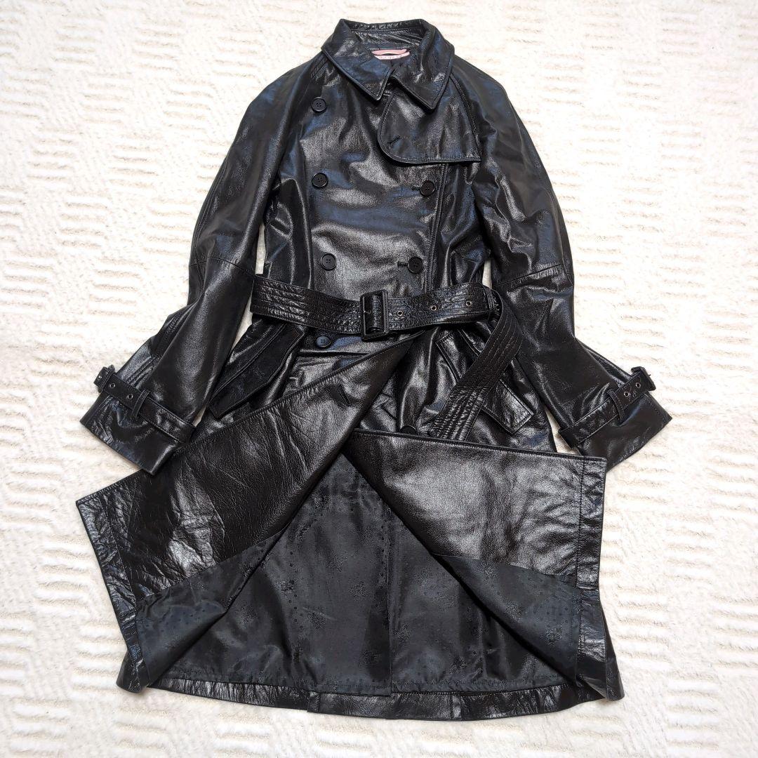 未使用✨Paul Smith Women ボールスミス 本革 トレンチコート