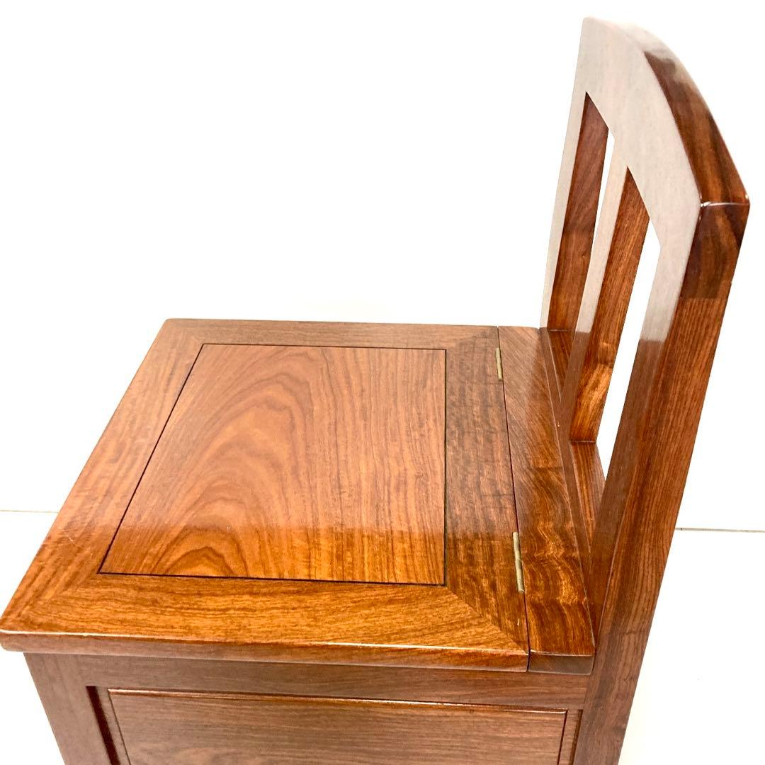 【最終値引✨】花梨 無垢材 ダイニングチェア 回転 囲炉裏チェア セット売り限定