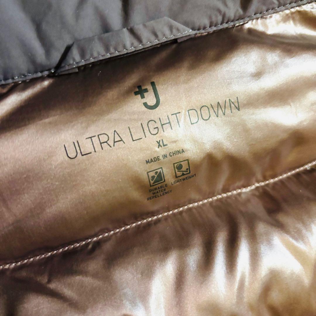 極美品 UNIQLO+J ウルトラライトフーデットダウンコート XL 完売モデル