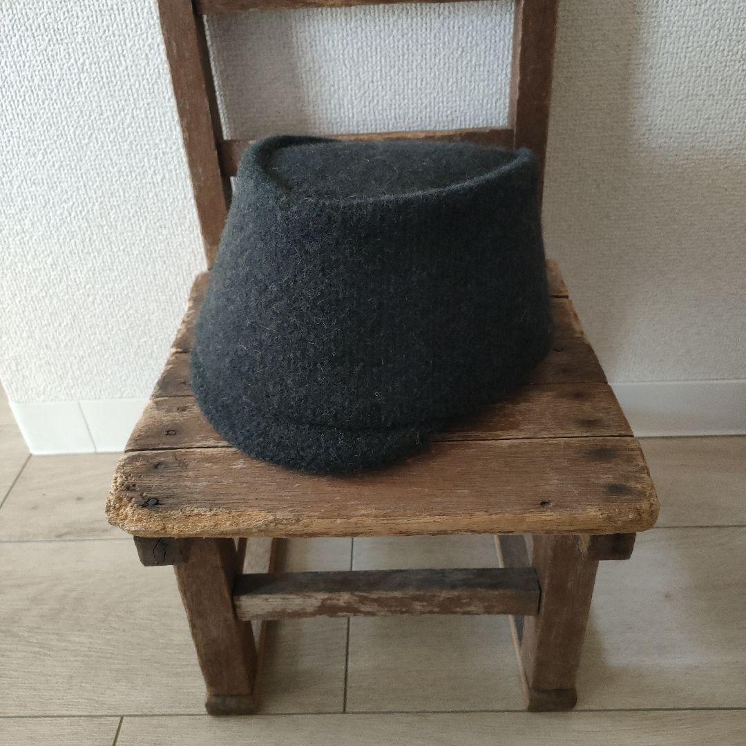 新品☆mite 見て ミニつば帽子 S カーキ