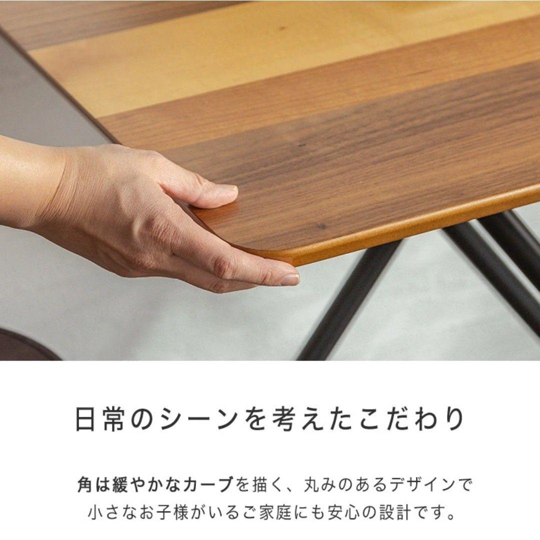 天然木　ランダー昇降テーブル　90×60　ガス圧　キャスター付き　高さ調整