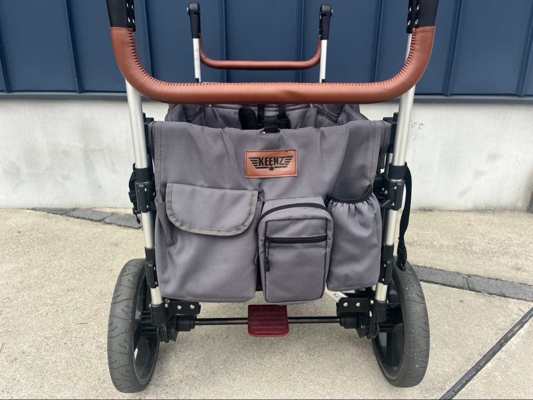 KEENZ ベビーカー グレー 多機能ポケット付き