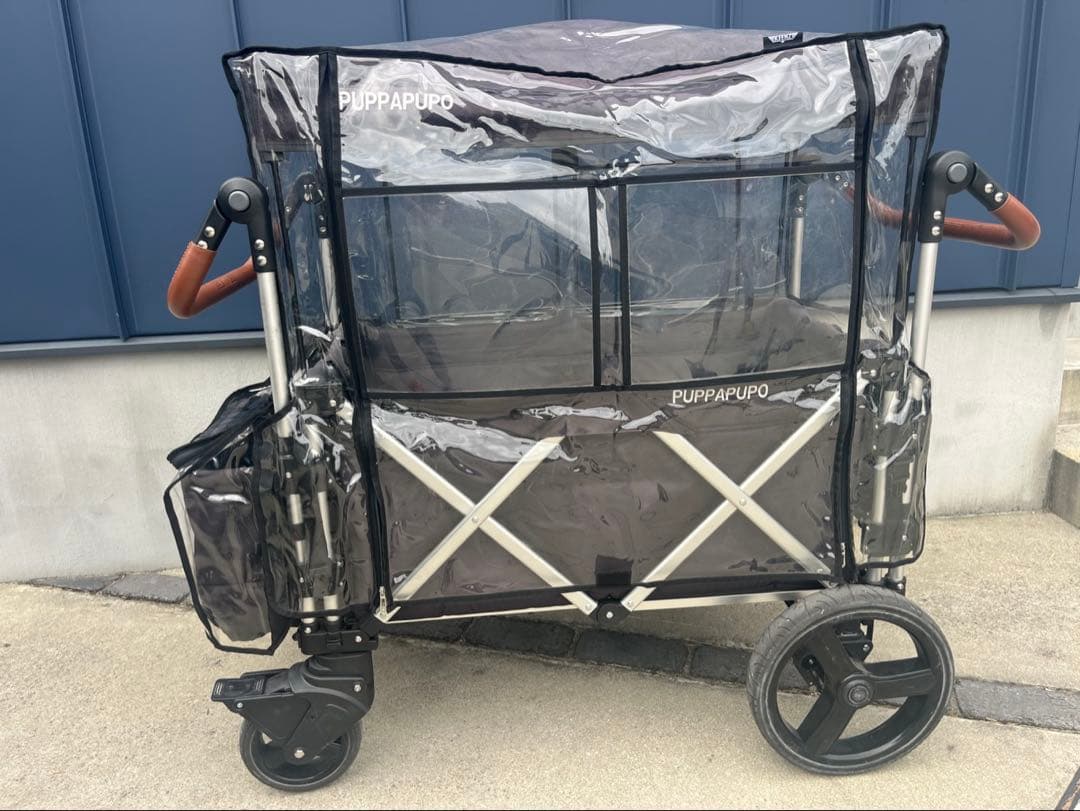 KEENZ ベビーカー グレー 多機能ポケット付き