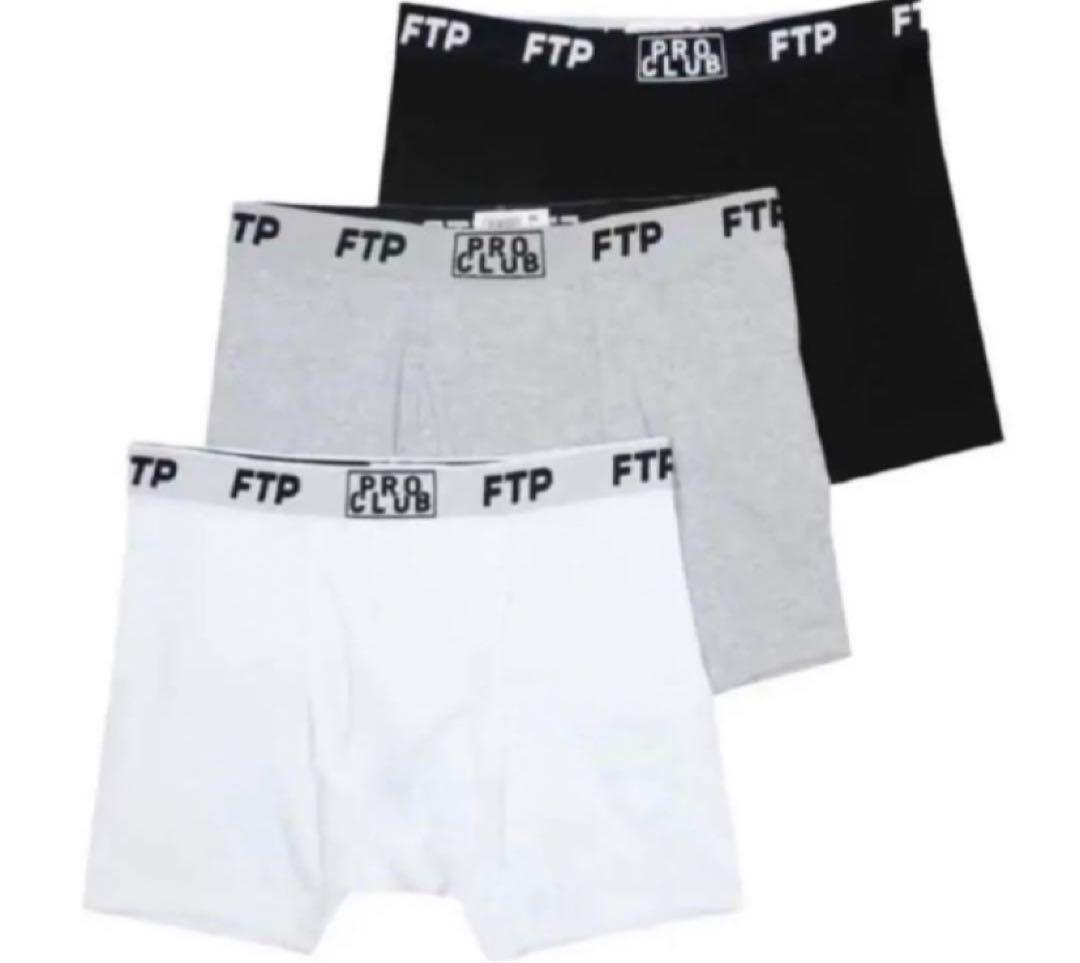 下着・アンダーウェア FTP + PRO CLUB 3 PACK BOXER BRIEFS L